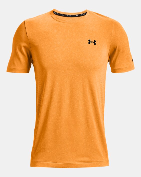 Men's UA RUSH™ Seamless Short Sleeve, Orange, pdpMainDesktop image number 6